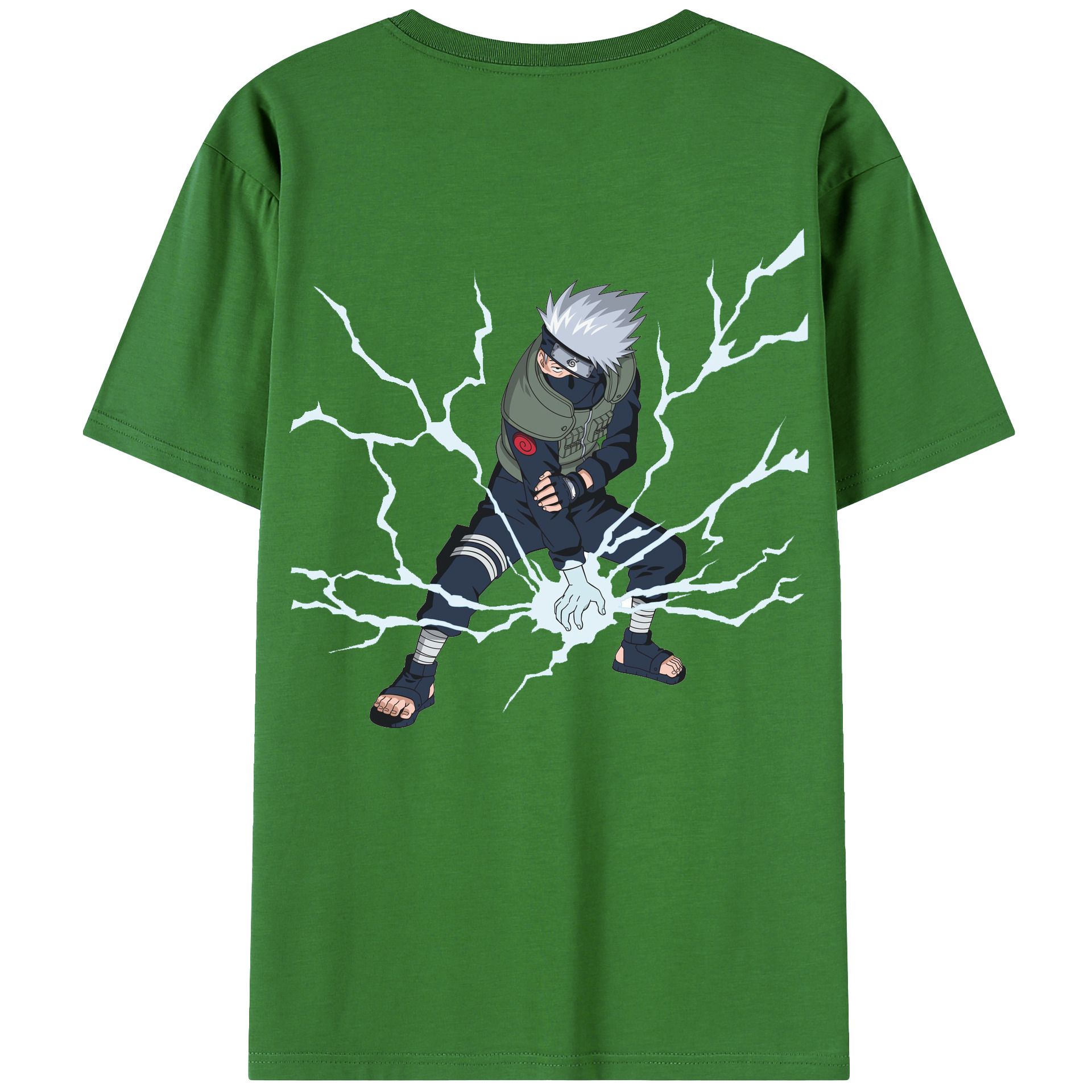 （画像用） NARUTO -ナルト- はたけ カカシ Hatake Kakashi レディース半袖Tシャツ(バックプリント)